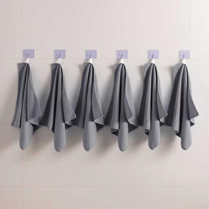 Microfiber Glass Cleaning Cloth 8 Pack, 16 Inch x 12 Inch, Lint Free Quickly Clean Window, Glasses, Windshields, Mirrors, and Stainless Steel, Grey - color: Grey1