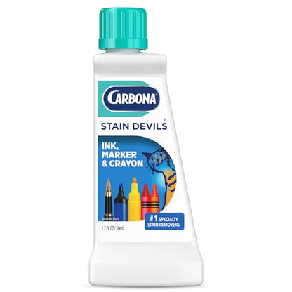 Carbona Stain Devils #3 (1.7 Fl Oz), Targeted Spot Cleaner for Ink, Marker & Crayon Stains, Safe on Skin & Washable Fabrics - size: 1.7 Fl Oz (Pack of 1)