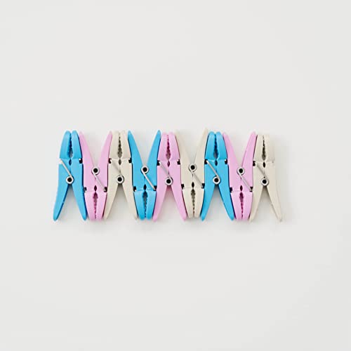 Greenleaf Super Tough Clothespins. Heavy Duty and Durable. Great for Hanging up Laundry, or Multipurpose Around The House. (Pink,Blue,Tan)