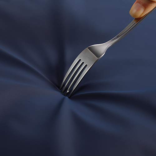 2 Pack Waterproof Rubber Vinyl Adjustable Dishwasher Aprons for Men Women - color: Blue-no Pocket-2 Pack