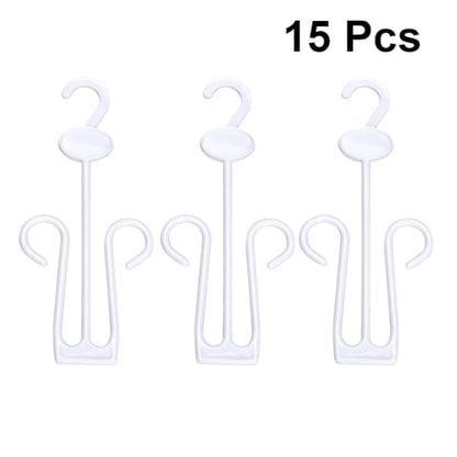 Thickened Plastic Shoe Display Hooks 15pcs for Shop Mall White - color: White