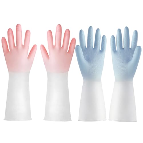 Dish Gloves for Women,Rubber Gloves for Cleaning Bathroom