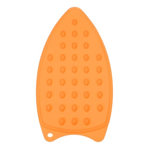 PATIKIL Silicone Iron Rest Pad, Multipurpose Hot Heat Resistant Iron Rest Plate Protective Pad for Ironing Board Hot Resistant Steamer Steam Compact Mat, Orange - color: Orange