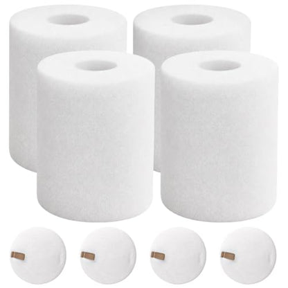 Foam Filters Compatible with Shark AI AV2501S, AV2501AE, RV2502AE, RV2520AOUS, AV2510AOUS Robot Vacuum Cleaner Replacement Parts - 4 Pack - size: Foam Filters-4P