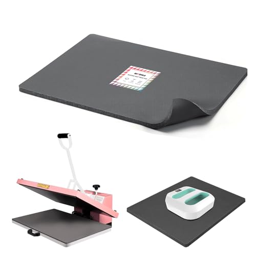 BetterSub Silicone Heat Press Mat 16''x20'', Heat Press Machine Pad Resistant Fireproof 0.3inch Thickness, Double Sided Easy Washable Press Mat for Vinyl HTV Ironing Insulation Transfer Crafting - size: 16"x20"