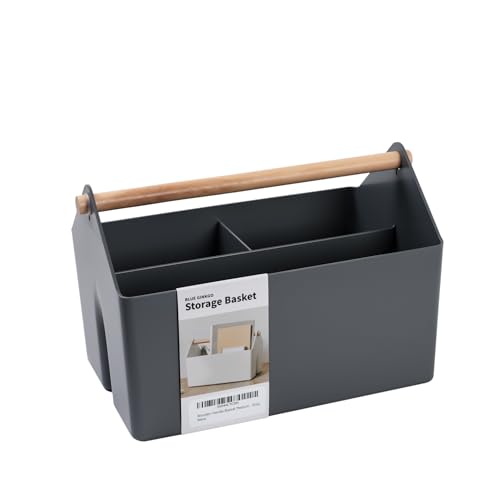 BLUE GINKGO Storage Basket, Medium 4.5L, Grey, Made in Korea - color: GREY, size: Medium