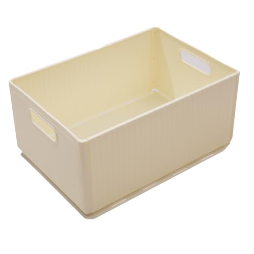 Narrow Plastic Storage Bin 12.6"(L)×8.6"(W)×5.9"(H) Inch Collapsible Basket - size: L[12.6"(L)×8.6"(W)×5.9"(H)]1pcs
