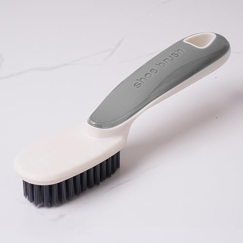 1pc Scrubbing Brush Soft Bristle Laundry Clothes Shoes Scrubber Brush Portable Plastic Hands Cleaning Brush for Kitchen Bathroom（White） - color: White