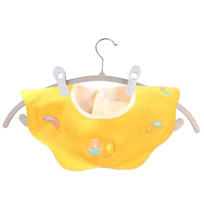 100 Pack White Hanger Clips Multi-Purpose Baby Hanger Clip, Plastic Clothing Clips for Socks, Hats, Food Chip Bags and Notes