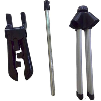 Iron Steam Stand; Foldable Garment Clothes Drying Rack; Handheld Garment Steamer Rack; Height Adjustable Standing Garment Hanger; Steam Ironing Machine Accessories Bracket (Black)
