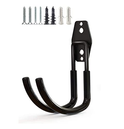 Zoele Wall Mount Car Washer Hanger, Heavy Duty Metal High Pressure Water Gun Holder Rack, Hook for Spray Gun/Garden Hose/Water Hose (Black)