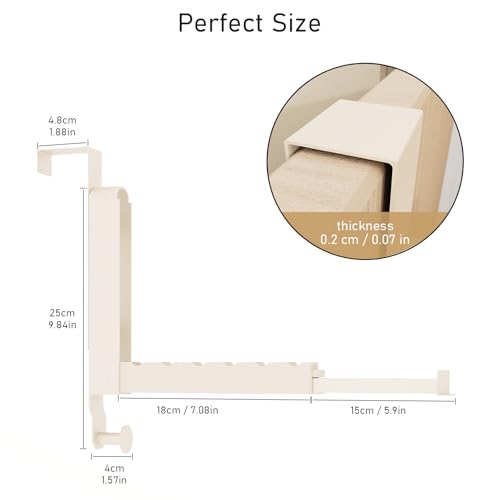 Over The Door Drying Rack, Milky White, 1 Pack - color: Milky White