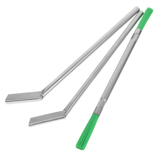 Kichvoe Elevator Groove Scraper, Cleaner Crevice Cleaning Brush and Dust Remover Tool for Sills Tracks and Gap Maintenance Multipurpose Brush with Shovel for Elevator Cleanup