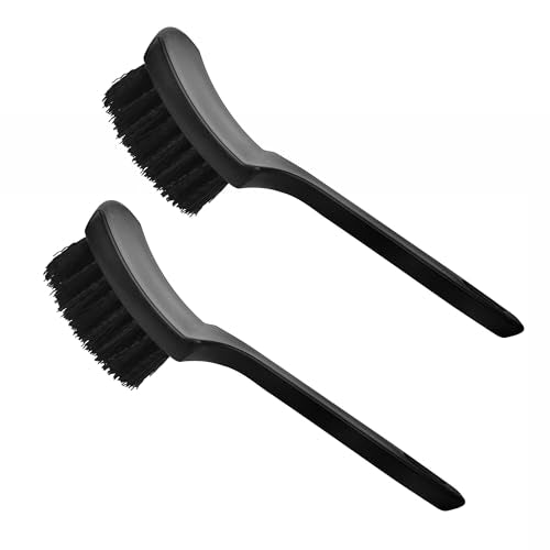 Carpet Brushes for Cleaning, Tire Cleaning Brush, Cleaning Brush for Car Interior and Home, Simple and Practical (2, Black) - color: Black