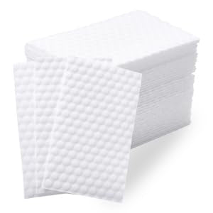 WADORN 50Pcs Magic Sponge Eraser Sheets, Convex Point Melamine Sheets Reusable Thin Nano Cleaner Pads Eraser Wipes All-Purpose Melamine Sponge Eraser for Kitchen Shoe Furniture Bathroom Shower Sink