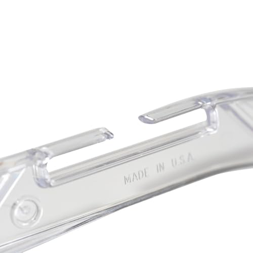 NAHANCO 17” Clear Mid-Heavyweight Plastic Hanger, 100 Pack, Made in USA - color: Clear