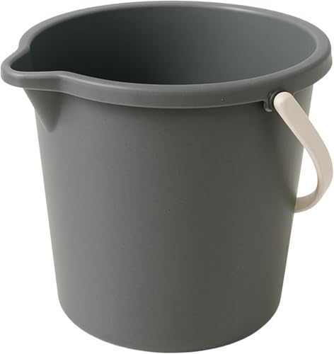 10QT (9.5L) Cleaning Bucket with Handle and Spout - Charcoal Grey