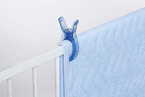 Towa Sangyo 20037 Clothespins, Clear Blue, 6.3 x 3.1 x 0.9 inches (16 x 8 x 2.4 cm), Pack of 2 - style: Veranda Pinch