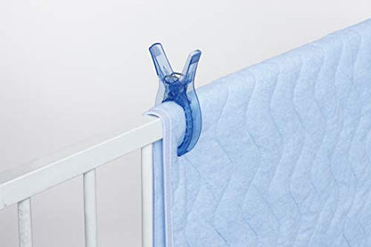 Towa Sangyo 20037 Clothespins, Clear Blue, 6.3 x 3.1 x 0.9 inches (16 x 8 x 2.4 cm), Pack of 2 - style: Veranda Pinch