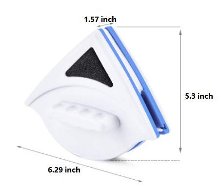 UgyDuky Magnetic Window Cleaner Double Side Glass Wiper Adjustable Magnetic Glider Washing Brush Tools Glass Washing Cleaning Tool Brush 3-8mm Thickness Suit Glazed Windows