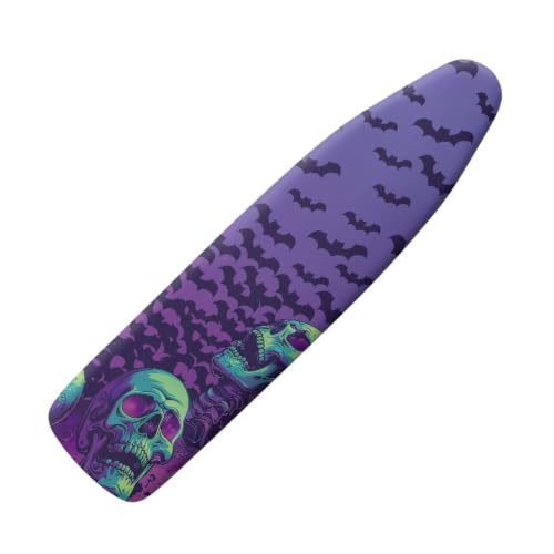 Bat and Skull Pumpkin Iron Board Cover Ironing Board Protector - color: Bat and Skull