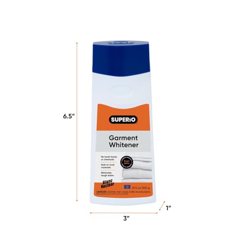 Garment Whitener Wool Cleaner 10.5 Oz, Wool Whitener for Tzitzit and Talit European Made, Safe for Most Materials, for Whites use Only - size: Garment Whitener, 1 Pack