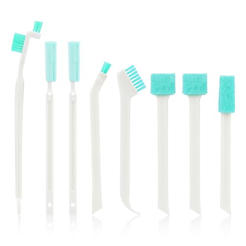 8pcs Humidifier Cleaning Brushes Tools, Crevice Tiny Brush for Household Detail Scrub Cleaner Brush Small Bottle Straw Spout Mini Cleaning Brushes for Tight Spaces Keyboard Window Track Kitchen Corner