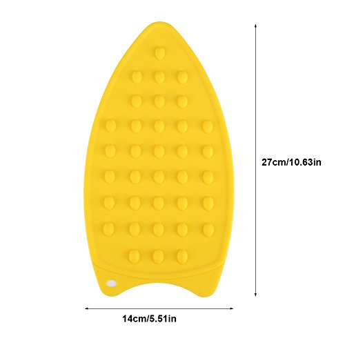 Silicone Rest Pad, Protective Surface for Mini Iron Pad Protection Ironing Rest (Yellow) - color: Yellow