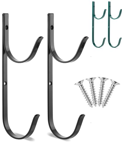 UNCO- Pool Pole Hanger, 2 Pack, Pool Equipment Hooks - color: Black, size: 2 Pack