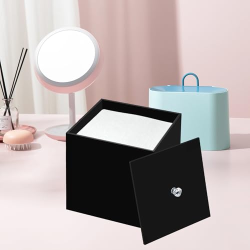 Disposable Face Towel Holder Facial Towelettes Container Box Acrylic, Black - color: Black