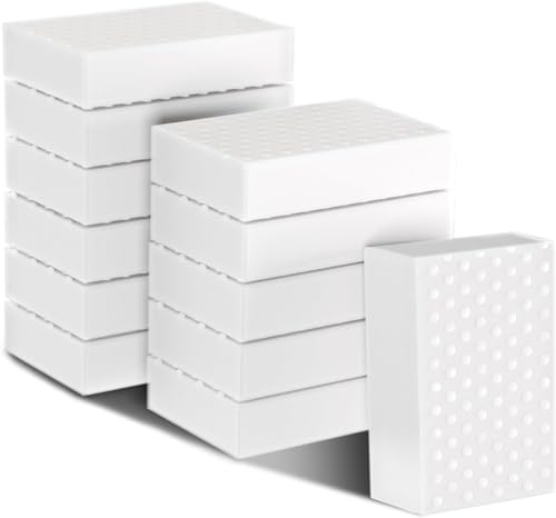 12 Pack 2X Density, Extra Large Magic Cleaning Sponges Eraser,Melamine Sponge Foam Cleaning Pads- Bathroom, Floor - size: 12 Pack