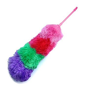 Kitchen + Home Large Static Duster - 27" Inch Electrostatic Feather Duster attracts dust Like a Magnet! - Assorted Colors Will Ship