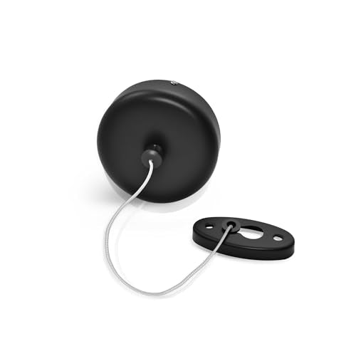SUS304 Retractable Clothesline with Adjustable Nylon Clothing Rope for Bathroom Laundry Hotels (Black) - size: Black