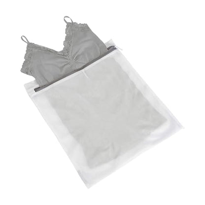 Laundry 360 Large Mesh Wash Bag | Laundry | Washing Machine | Zipper Closure | Prevents Pulling and Tearing | Clothes | Garments | Delicates | Socks | White - style: 1 Pack