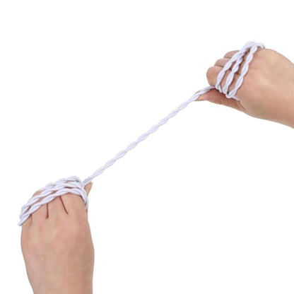 Travel Retractable Clothes Lines for Hanging Clothes Outside Bungee Cord Portable Retractable Clothesline with Hooks and Suction Cups Camping Accessories Cruise for Indoor Home Camping Travel, White