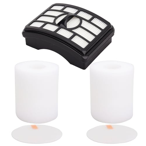 Vacuum Filters Replacement for Shark Rotator Professional Lift-Away NV500 NV501 NV502 NV503 NV505 NV510 NV520 NV552 ZU780 ZU782 ZU785 UV560, 1 HEPA Filter, 2 Foam & 2 Faux Felt Filter # XFF500&XHF500 - color: For NV500 etc-1 HEPA Filter, 2 Foam & 2 Faux F