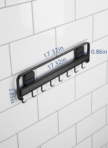 Indoor Clothes Drying Rack Foldable,Wall Mounted Retractable - color: Black