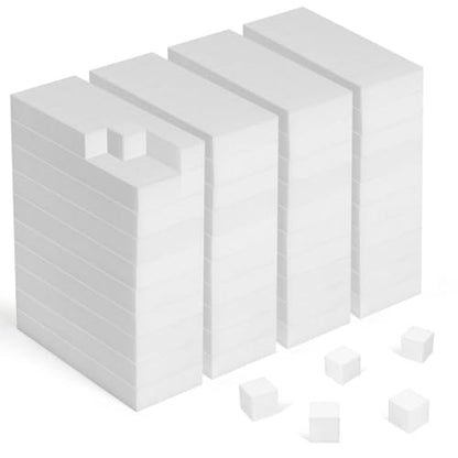 TRENDBOX Melamine Sponges Magic Cleaning Sponges Melamine Foam for Dishes Eraser Sponges for Kitchen (White, 6.3x2.4x0.7 Inch (Pack of 40)) - size: 40 Pack (6.3 x 2.4 x 0.7 inches each)