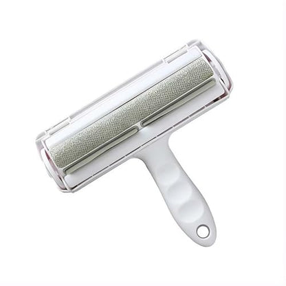 Reusable Pet Hair Remover Roller – Dog & Cat Fur Lint Cleaner for Sofa, Carpet, Bed & Car Seats – No Adhesive Required (White/Grey) - color: White/Grey