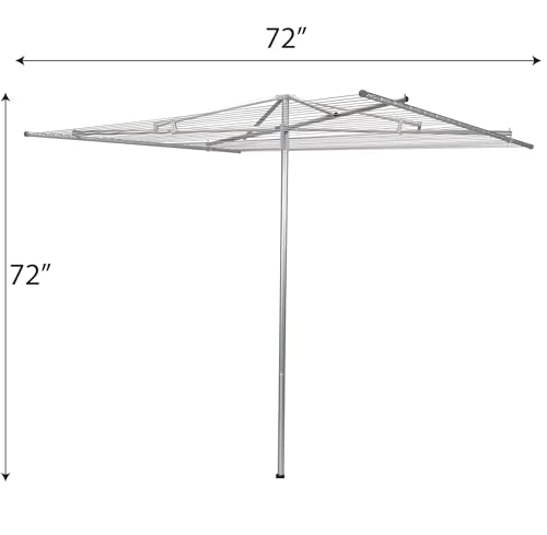 Household Essentials Parallel Clothesline Outdoor Dryer, 30 Lines with 210 Feet of Drying Space, No-Rust Steel