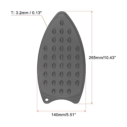 HARFINGTON Silicone Iron Rest Pad Iron Hot Resistant Mat Rest Plate - color: Gray