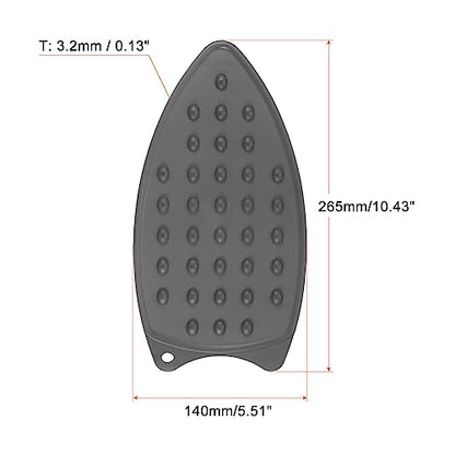 HARFINGTON Silicone Iron Rest Pad Iron Hot Resistant Mat Rest Plate - color: Gray