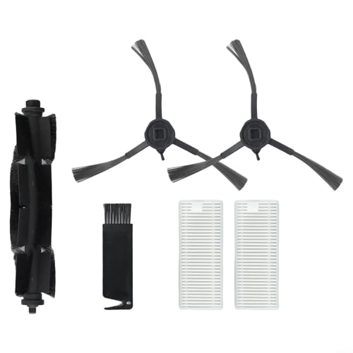 Vacuum Cleaner Main Side Brush and Filter Replacement Kit for S8/S8 Plus Robot Vacuum Cleaner, Includes Roller Brush, Side Brushes, and Cleaning Tool for Household Maintenance