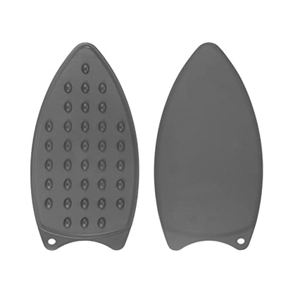 HARFINGTON 2pcs Silicone Iron Rest Pad, Multipurpose Iron Hot Resistant Mat Iron Rest Plate for Ironing Board Hot Heat Resistant Steam Compact Mat, Grey - color: Gray