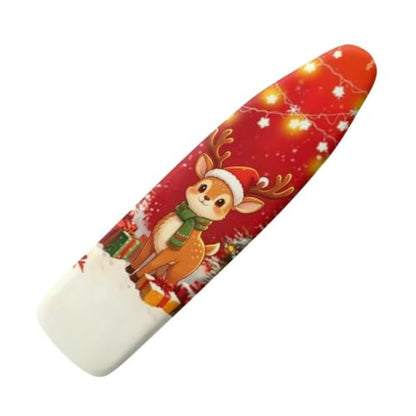 Christmas Reindeer Ironing Board Covers Heavy-Duty Fabric Non Slip Padded Ironing Board Covers Hook and Loop Design Waterproof Slip-Resistant Xmas Decor - color: Christmas Reindeer