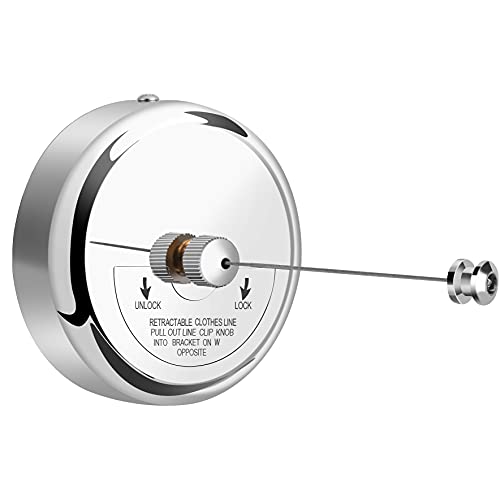 Clatoon Retractable Clothesline 9.0 Feets Adjustable, 304 Stainless Steel