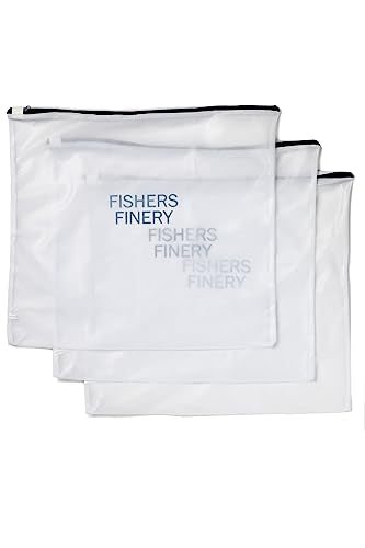 Fishers Finery Mesh Laundry Bags - Large Sweater Size Zipper Wash Bags for Delicates - Washing Machine Durable and Safe, Lingerie and Garment Bag (3 Pack) - size: Sweater (21 X 23 in) - 3 Pack
