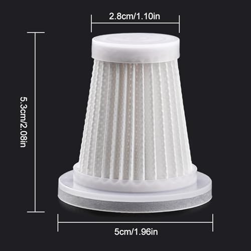 Car Vacuum Cleaner Original Filter Set, 5 HEPA Filter, Adapted to IYOFINE V8 Plus/ST-6653 Plus Handheld Vacuum Cleaners,Robust and Durable, Washable 5 PCS (5 Pack)