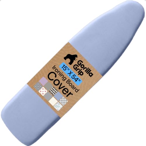 GORILLA GRIP Padded Ironing Board Cover, 15x54, Blue - color: Blue, size: 15" X 54"
