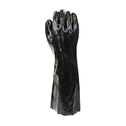 West Chester 12018 Chemical Resistant PVC Coated Work Gloves: 18" Length, Size Large, 2 Pairs - size: One Size (2 Count) (Pack of 3), style: 1 Pair